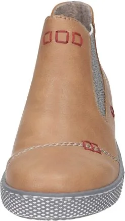 Rieker Klassische Stiefeletten In Marron/leinen 10 Rieker Klassische Stiefeletten In Marron/leinen -Rieker rieker klassische stiefeletten in marron leinen 2