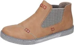 Rieker Klassische Stiefeletten In Marron/leinen