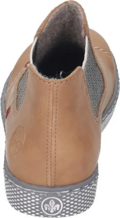 Rieker Klassische Stiefeletten In Marron/leinen 12 Rieker Klassische Stiefeletten In Marron/leinen -Rieker rieker klassische stiefeletten in marron leinen 4