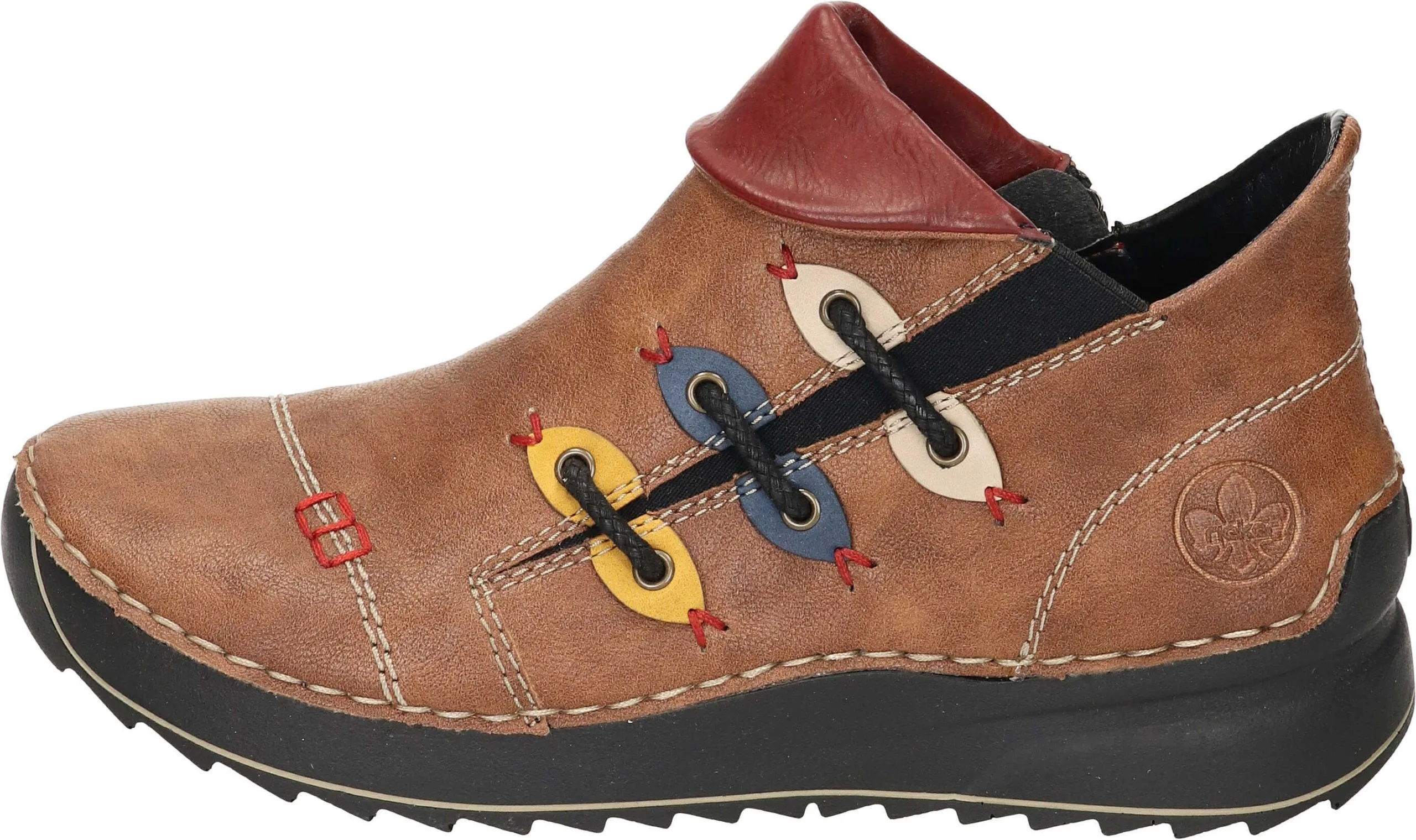 Rieker Klassische Stiefeletten In Nuss-antik/honig/jeans/ginger/wine 4 Rieker Klassische Stiefeletten In Nuss-antik/honig/jeans/ginger/wine – Bild 2