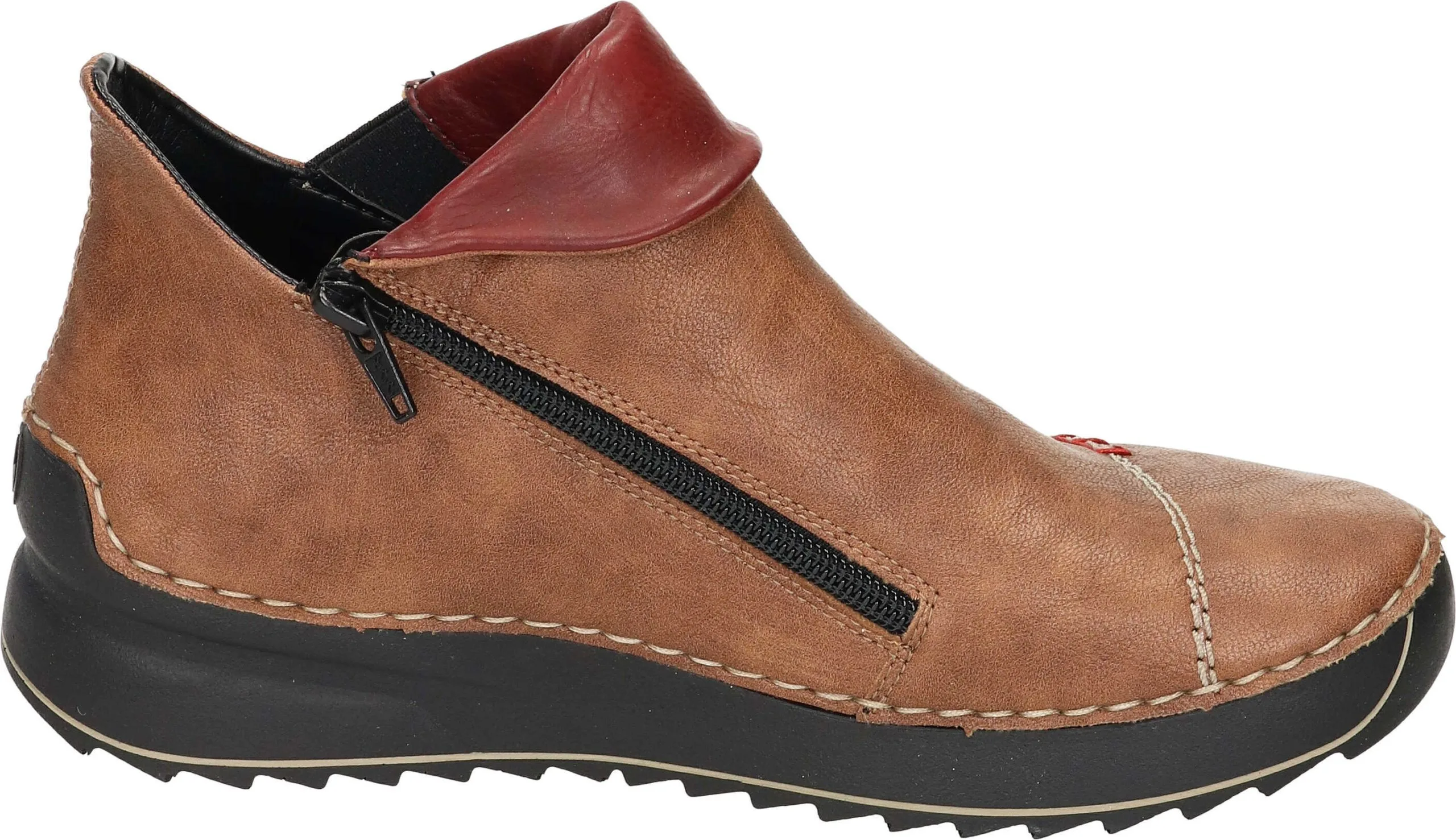 Rieker Klassische Stiefeletten In Nuss-antik/honig/jeans/ginger/wine 6 Rieker Klassische Stiefeletten In Nuss-antik/honig/jeans/ginger/wine – Bild 4