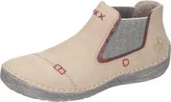 Rieker Klassische Stiefeletten In Porzellan/wine/leinen