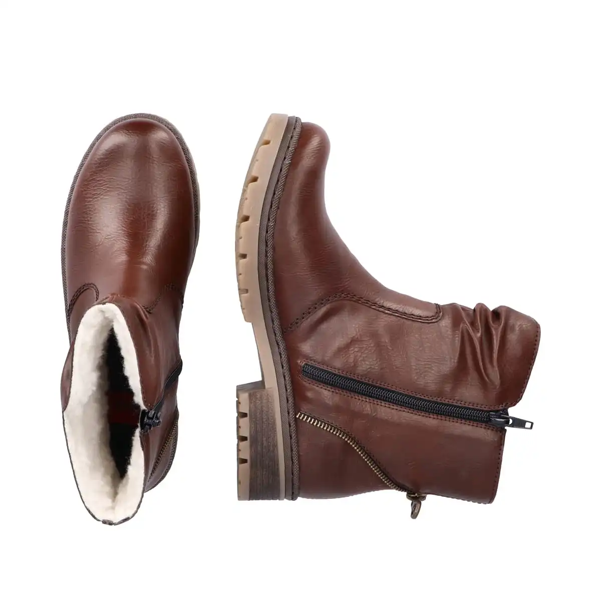 Rieker Kurzstiefel In Brown/mogano 6 Rieker Kurzstiefel In Brown/mogano – Bild 4