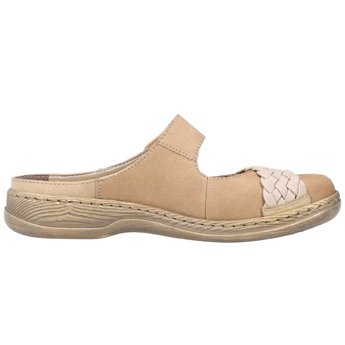 Rieker Pantolette 46001 In Beige 5 Rieker Pantolette 46001 In Beige – Bild 3