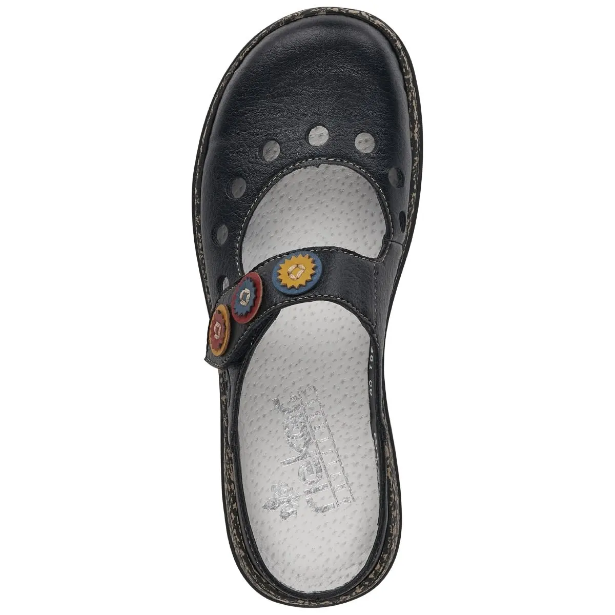 Rieker Pantolette 46381 In Schwarz 4 Rieker Pantolette 46381 In Schwarz – Bild 2