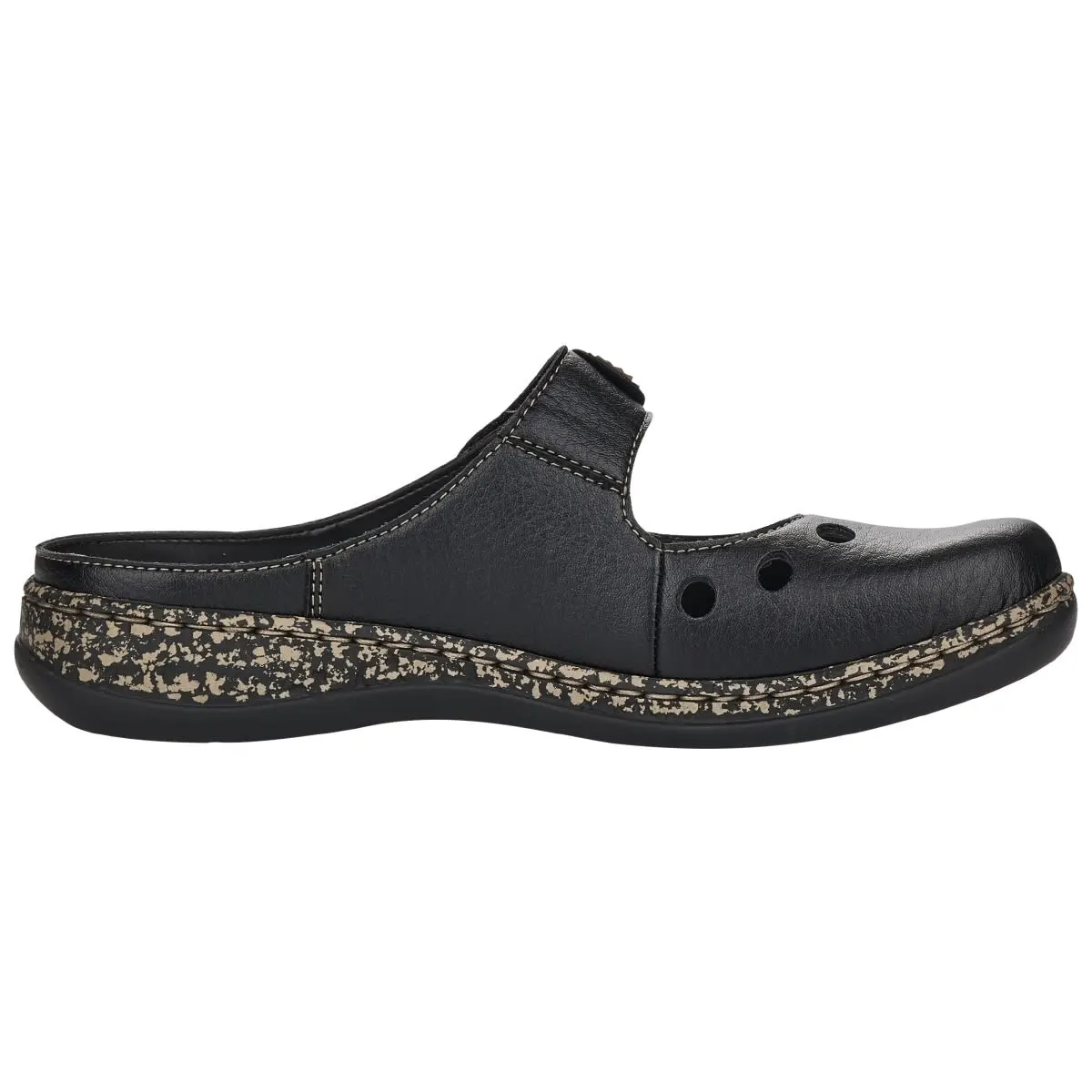 Rieker Pantolette 46381 In Schwarz 5 Rieker Pantolette 46381 In Schwarz – Bild 3