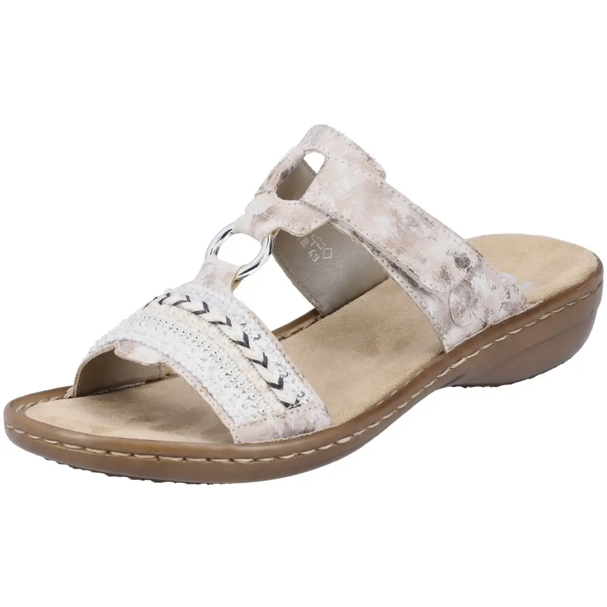 Rieker Pantolette 608M6 In Rosa 6 Rieker Pantolette 608M6 In Rosa – Bild 4