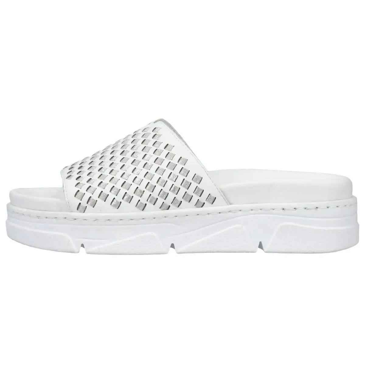 Rieker Pantolette 62198 In Weiss 3 Rieker Pantolette 62198 In Weiss