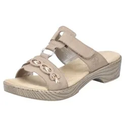 Rieker Pantolette 622M8 In Beige -Rieker rieker pantolette 622m8 in beige 3