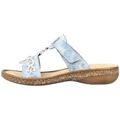 Rieker Pantolette 628M8 In Blau