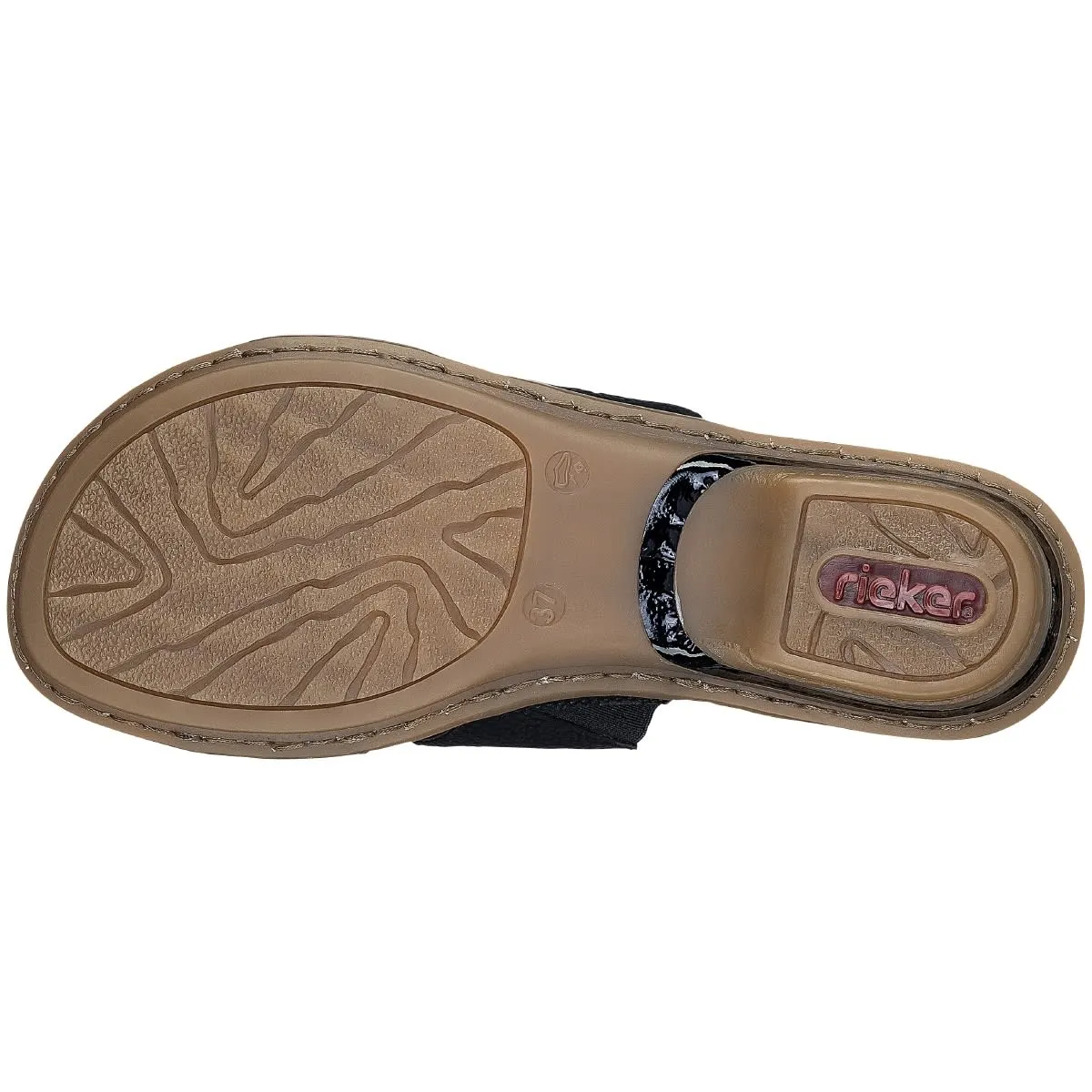 Rieker Pantolette 63481 In Schwarz 7 Rieker Pantolette 63481 In Schwarz – Bild 5