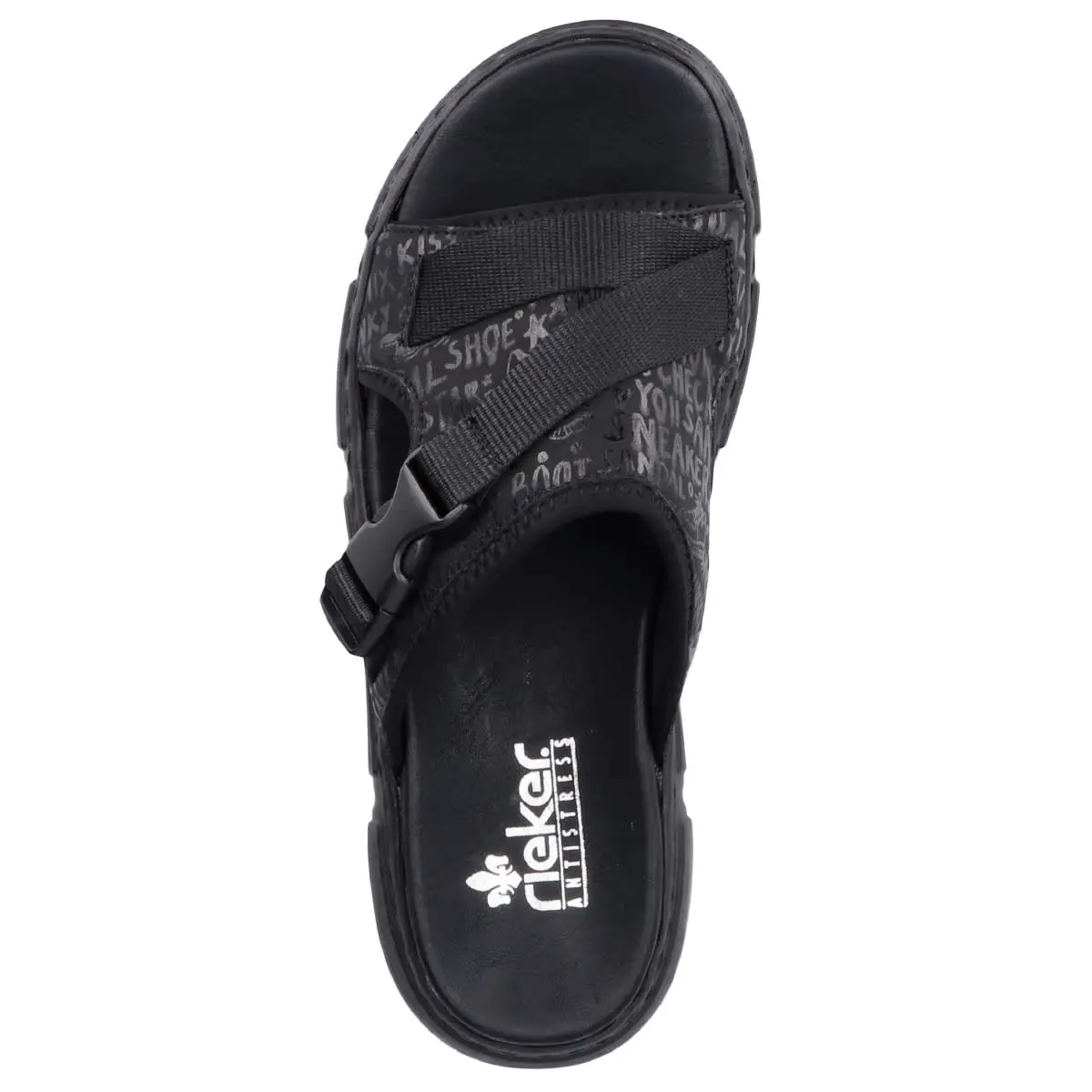 Rieker Pantolette 68990 In Schwarz 4 Rieker Pantolette 68990 In Schwarz – Bild 2