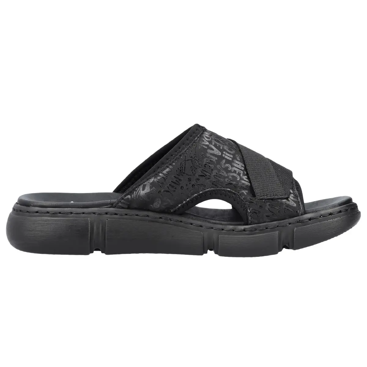 Rieker Pantolette 68990 In Schwarz 5 Rieker Pantolette 68990 In Schwarz – Bild 3