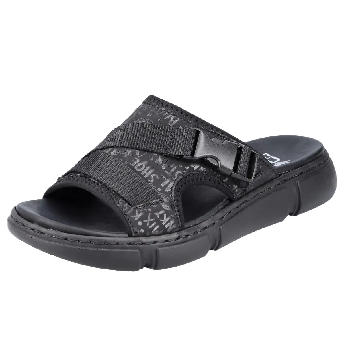 Rieker Pantolette 68990 In Schwarz 6 Rieker Pantolette 68990 In Schwarz – Bild 4