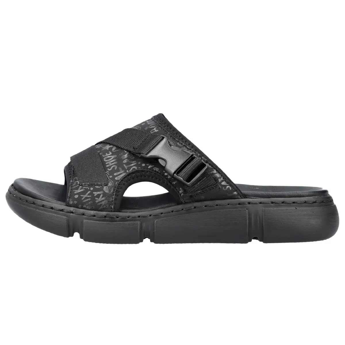 Rieker Pantolette 68990 In Schwarz 3 Rieker Pantolette 68990 In Schwarz