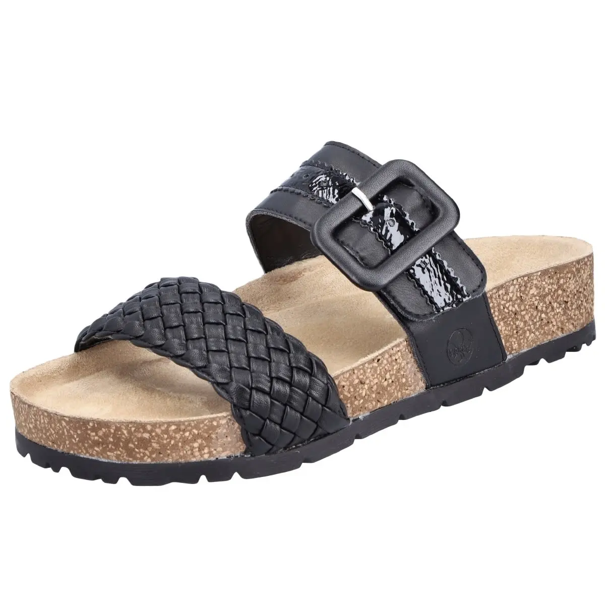 Rieker Pantolette 69380 In Schwarz 6 Rieker Pantolette 69380 In Schwarz – Bild 4