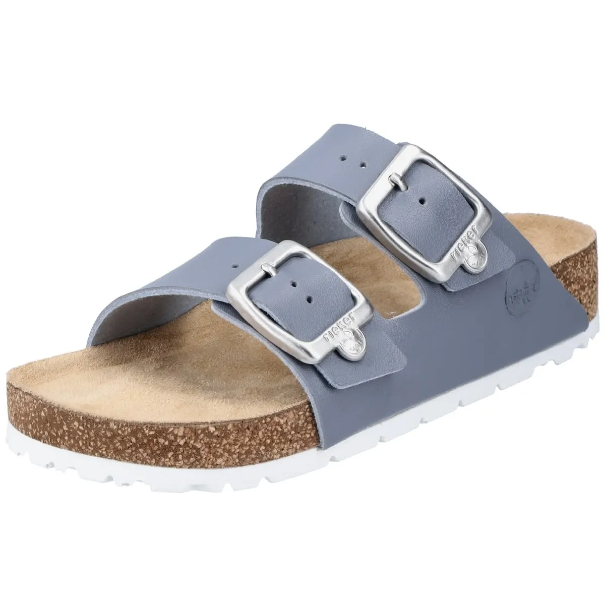 Rieker Pantolette 69384 In Blau 6 Rieker Pantolette 69384 In Blau – Bild 4