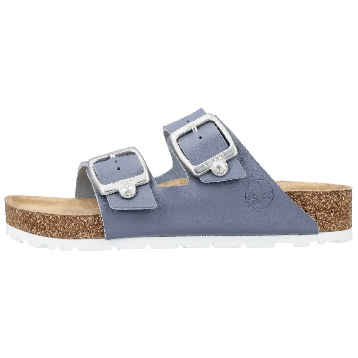 Rieker Pantolette 69384 In Blau 3 Rieker Pantolette 69384 In Blau