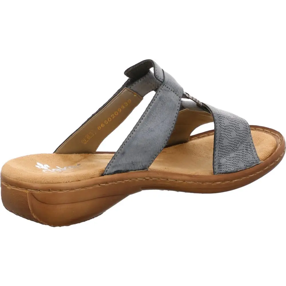 Rieker Pantolette In Blau 5 Rieker Pantolette In Blau – Bild 3