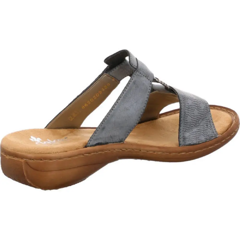 Rieker Pantolette In Blau 10 Rieker Pantolette In Blau – Bild 8