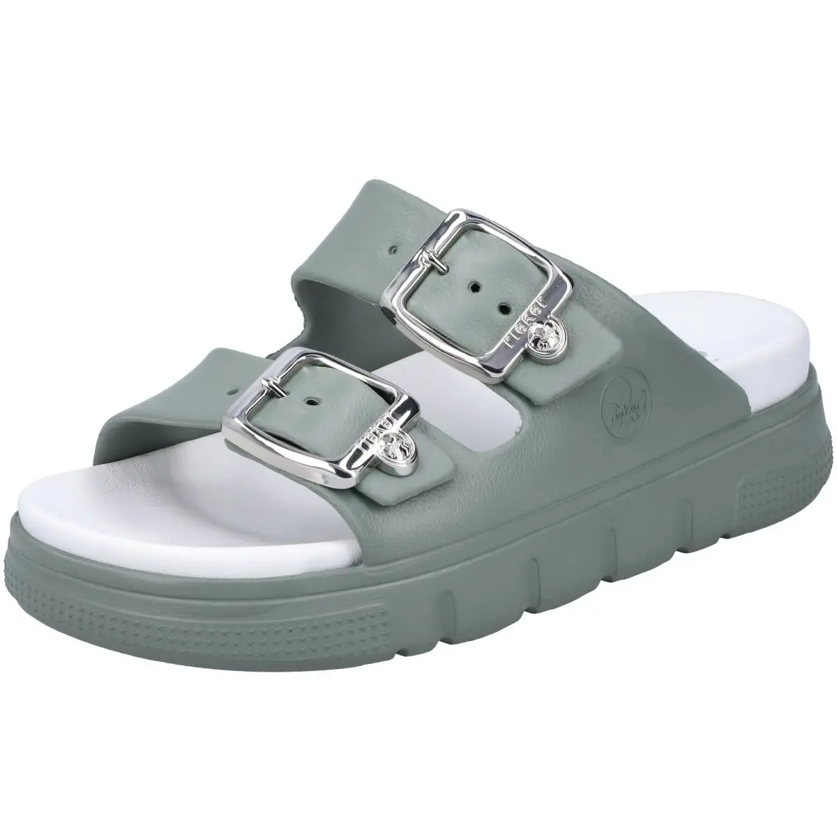 Rieker Pantolette P2180 In Gruen 6 Rieker Pantolette P2180 In Gruen – Bild 4