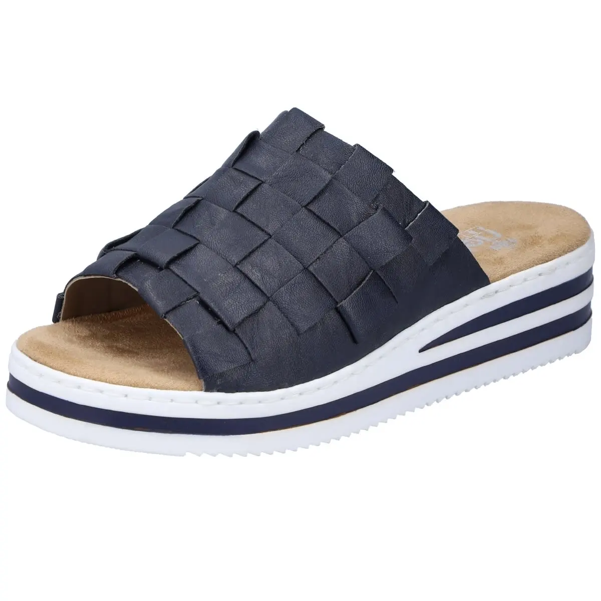 Rieker Pantolette V0288 In Blau 6 Rieker Pantolette V0288 In Blau – Bild 4