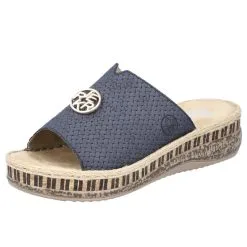 Rieker Pantolette V0993 In Blau 10 Rieker Pantolette V0993 In Blau -Rieker rieker pantolette v0993 in blau 3