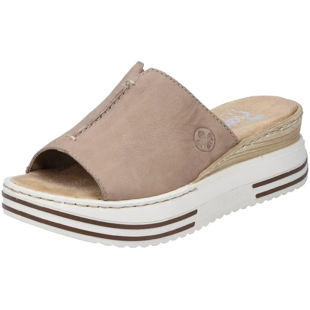 Rieker Pantolette V16M9 In Beige 6 Rieker Pantolette V16M9 In Beige – Bild 4