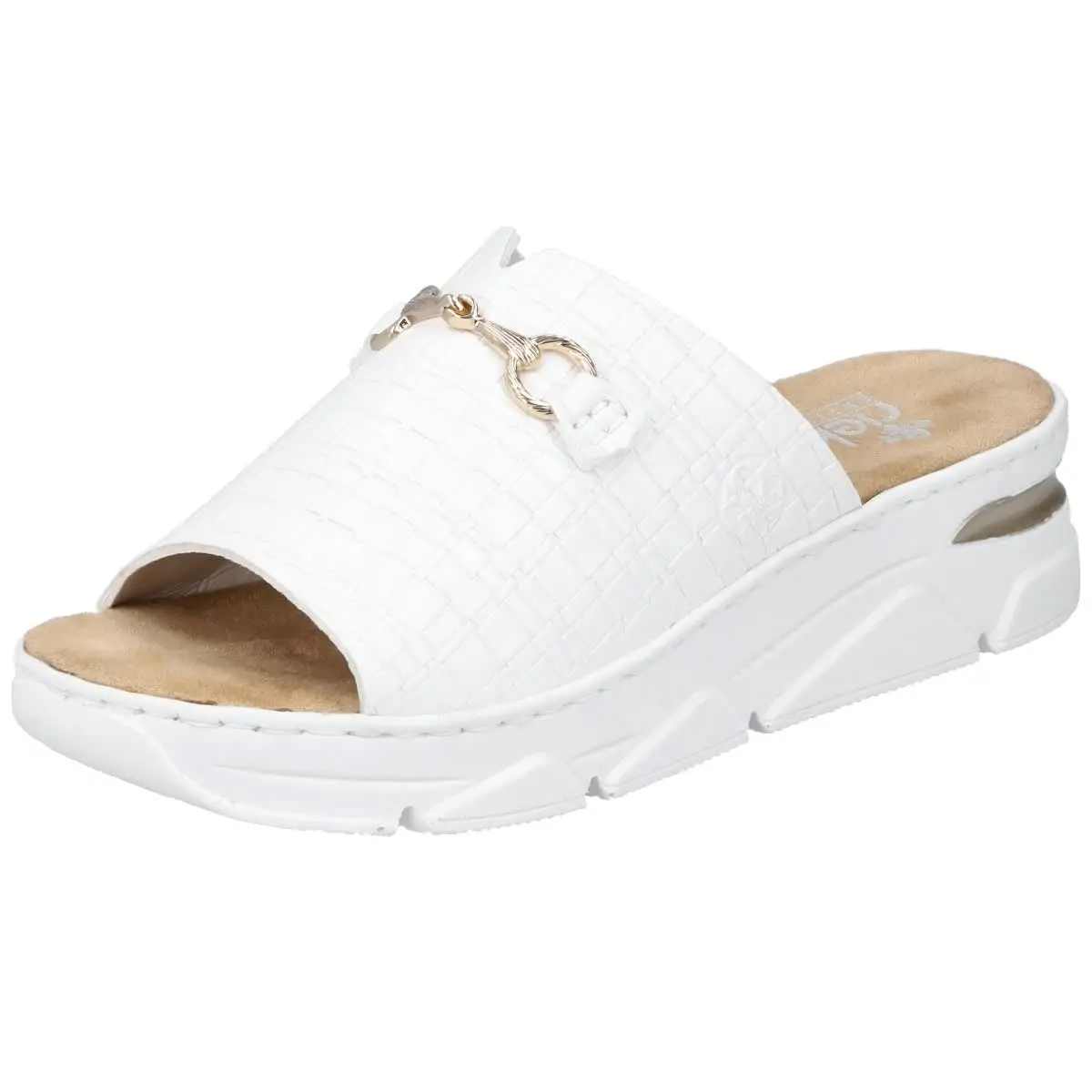 Rieker Pantolette V2090 In Weiss 6 Rieker Pantolette V2090 In Weiss – Bild 4