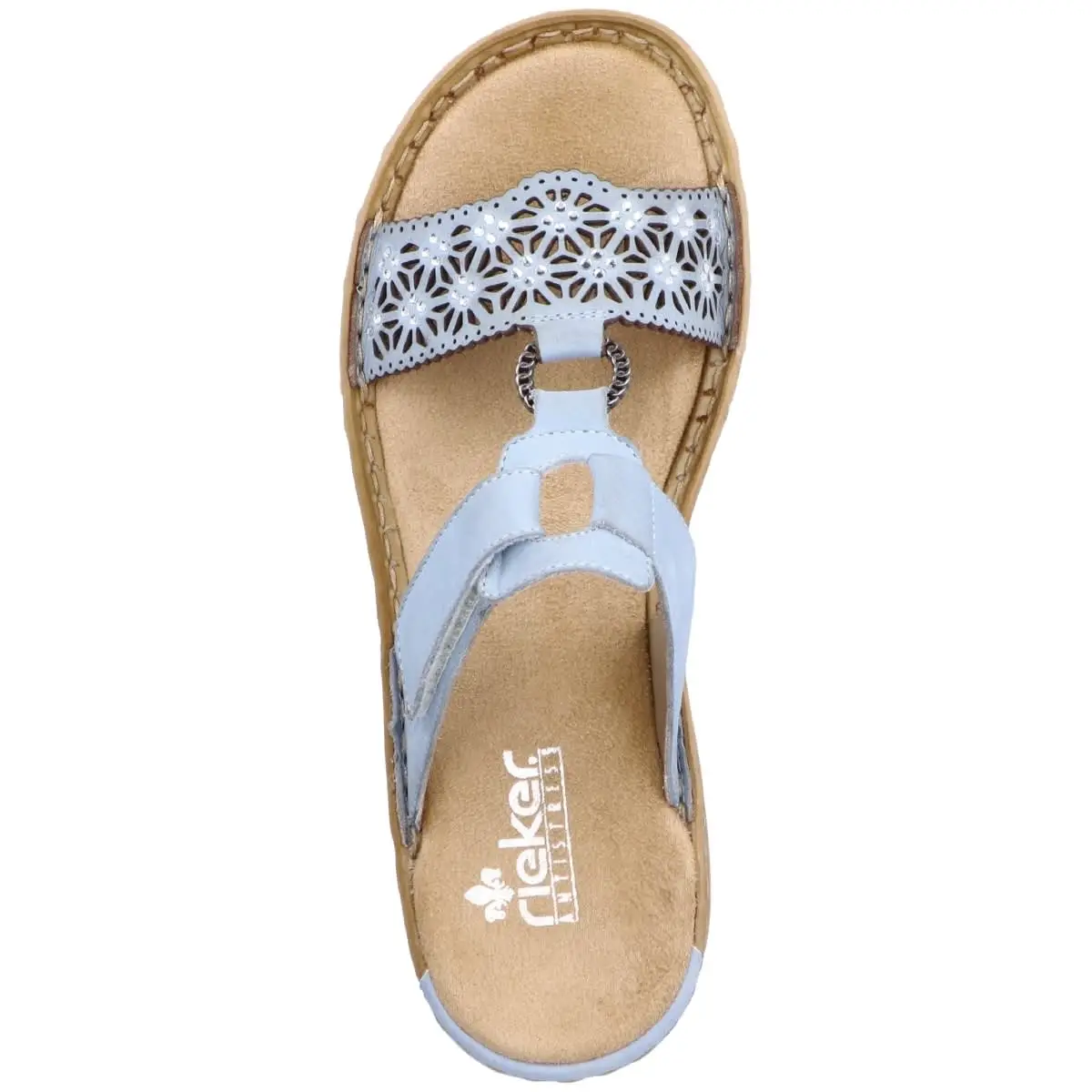 Rieker Pantolette V2771 In Blau 4 Rieker Pantolette V2771 In Blau – Bild 2