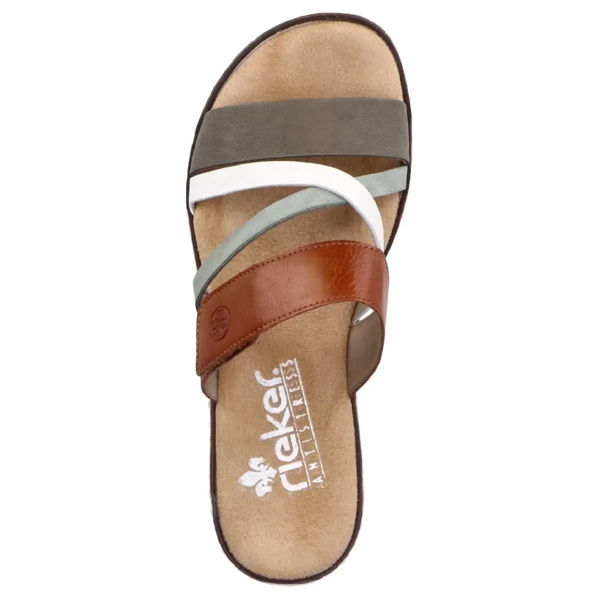 Rieker Pantolette V3652 In Gruen 4 Rieker Pantolette V3652 In Gruen – Bild 2