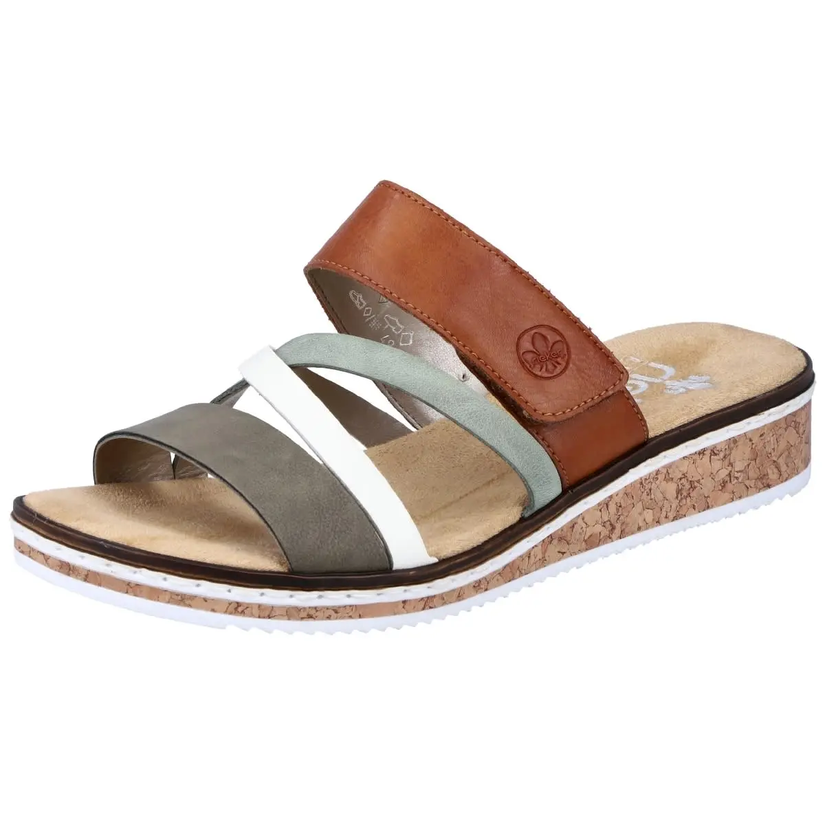 Rieker Pantolette V3652 In Gruen 6 Rieker Pantolette V3652 In Gruen – Bild 4