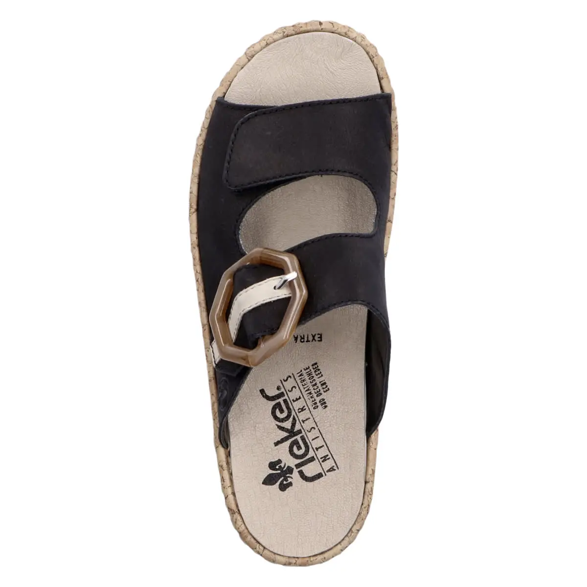 Rieker Pantolette V7150 In Schwarz 4 Rieker Pantolette V7150 In Schwarz – Bild 2