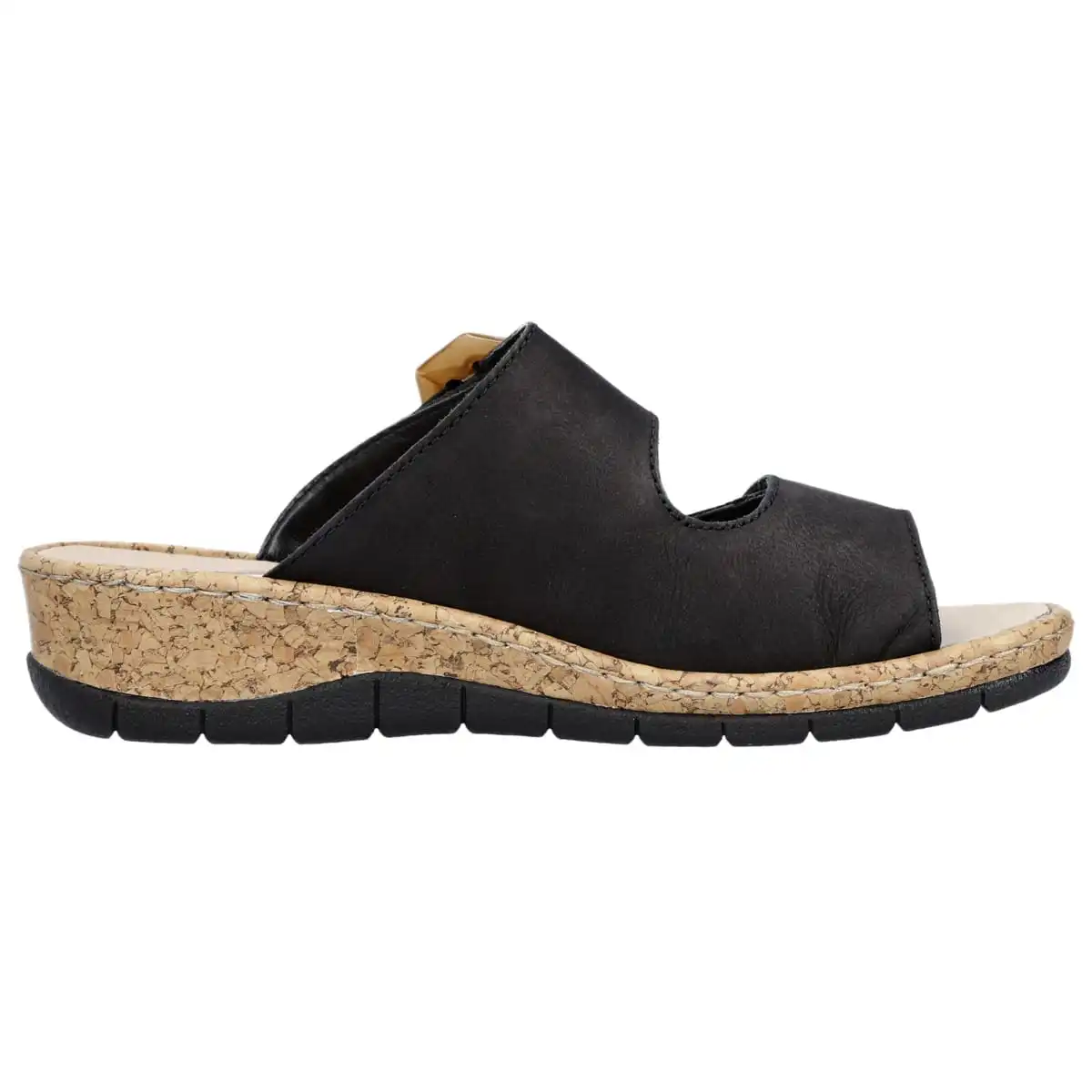 Rieker Pantolette V7150 In Schwarz 5 Rieker Pantolette V7150 In Schwarz – Bild 3