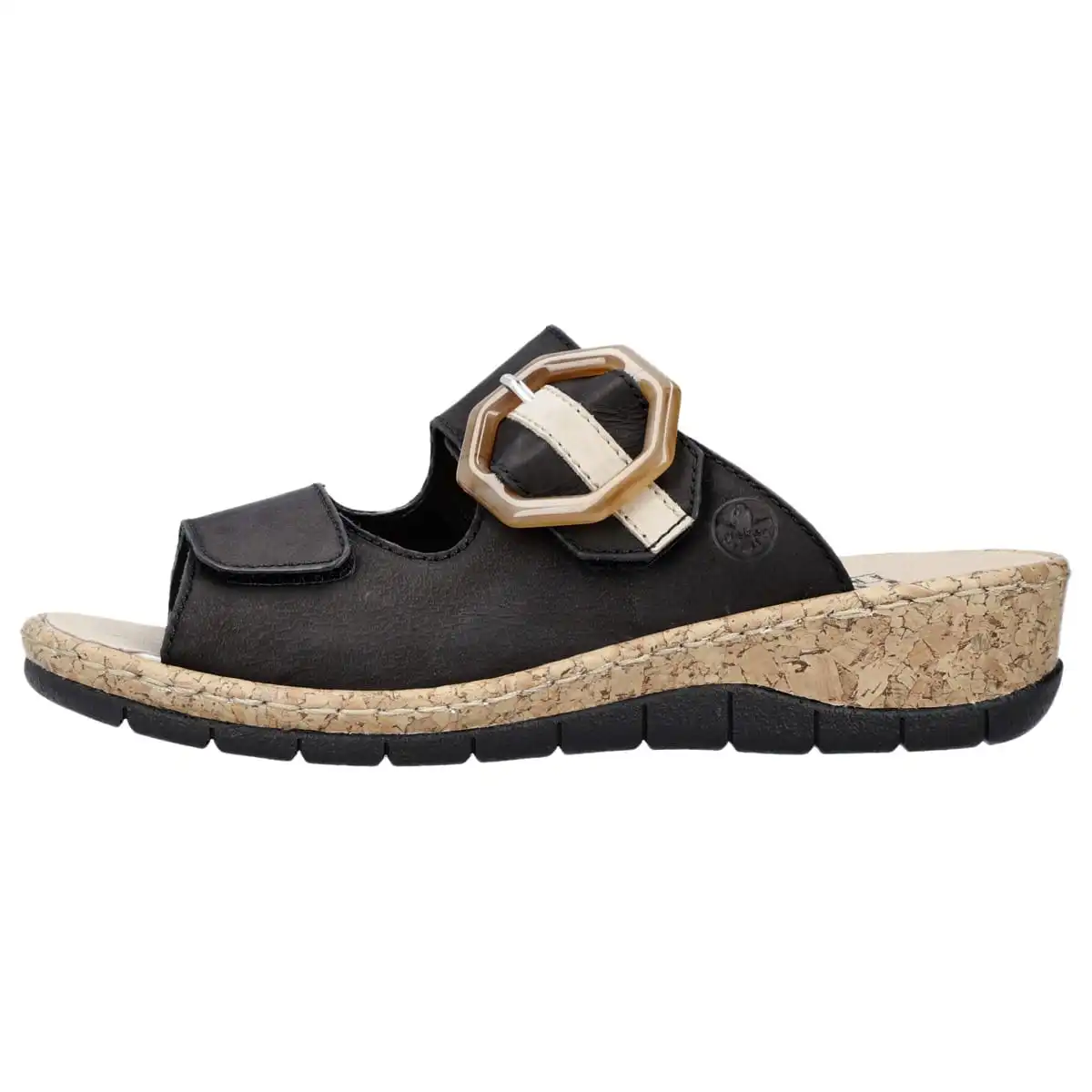 Rieker Pantolette V7150 In Schwarz 3 Rieker Pantolette V7150 In Schwarz