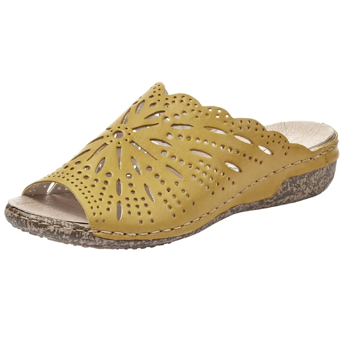 Rieker Pantolette V7290 In Gelb 6 Rieker Pantolette V7290 In Gelb – Bild 4