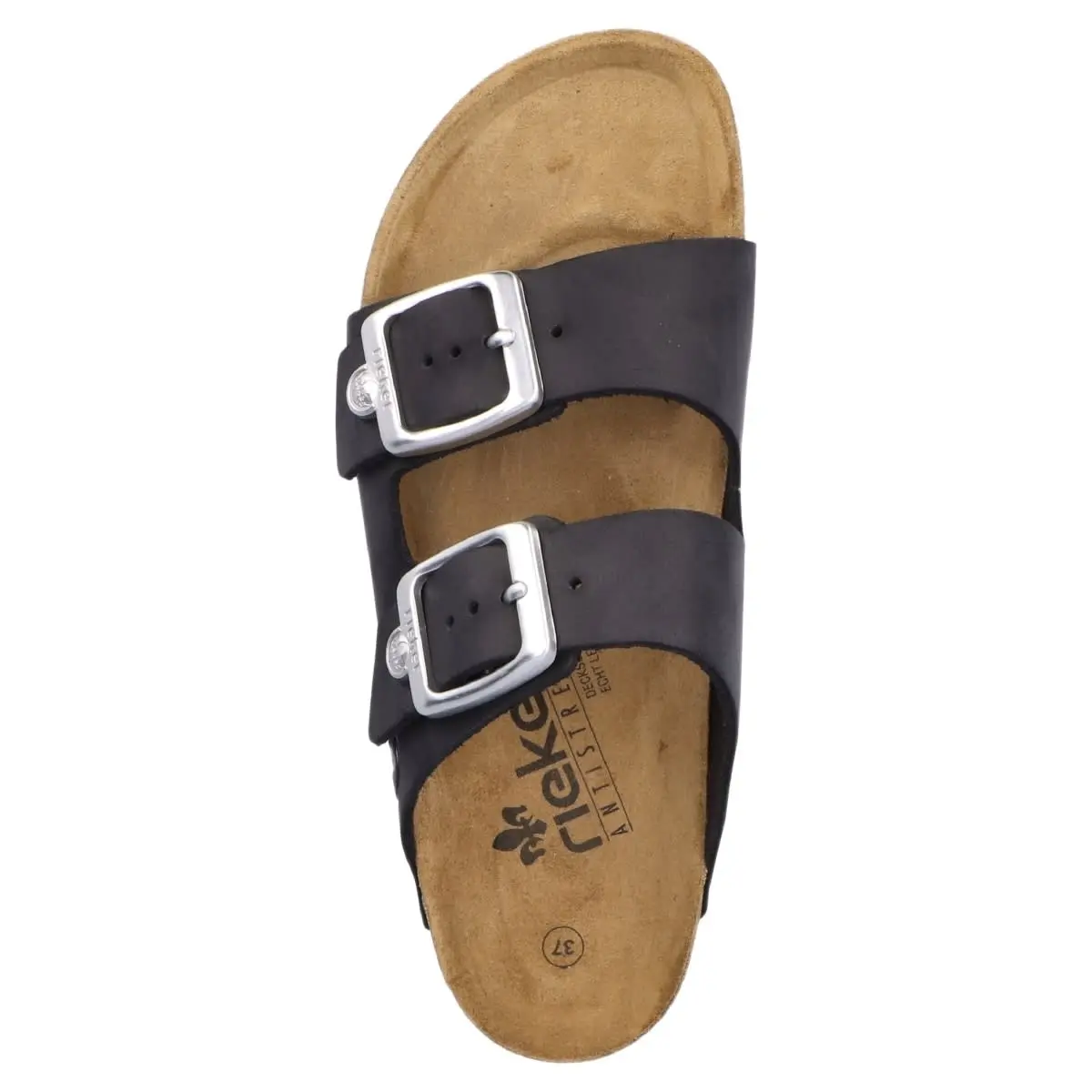 Rieker Pantolette V8084 In Schwarz 4 Rieker Pantolette V8084 In Schwarz – Bild 2