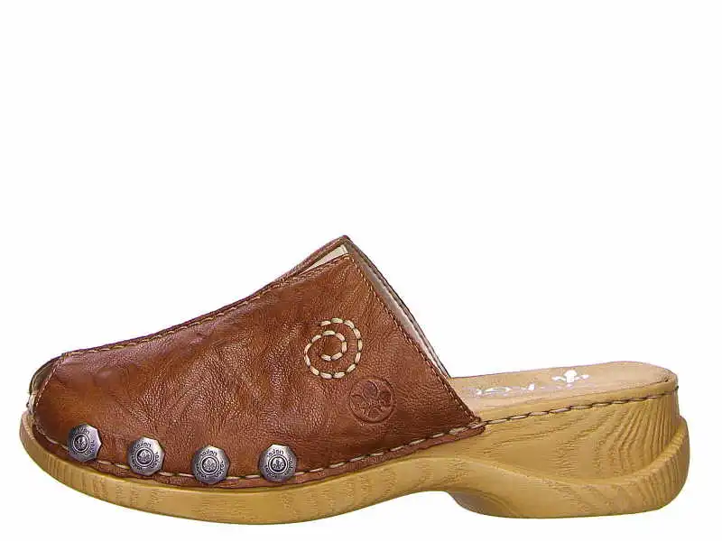 Rieker Pantoletten In Braun 8 Rieker Pantoletten In Braun – Bild 6