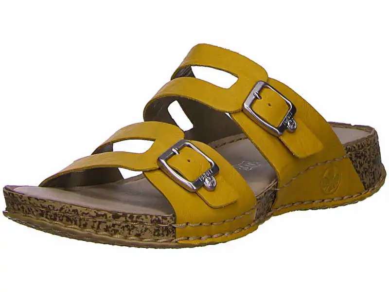 Rieker Pantoletten In Gelb 3 Rieker Pantoletten In Gelb