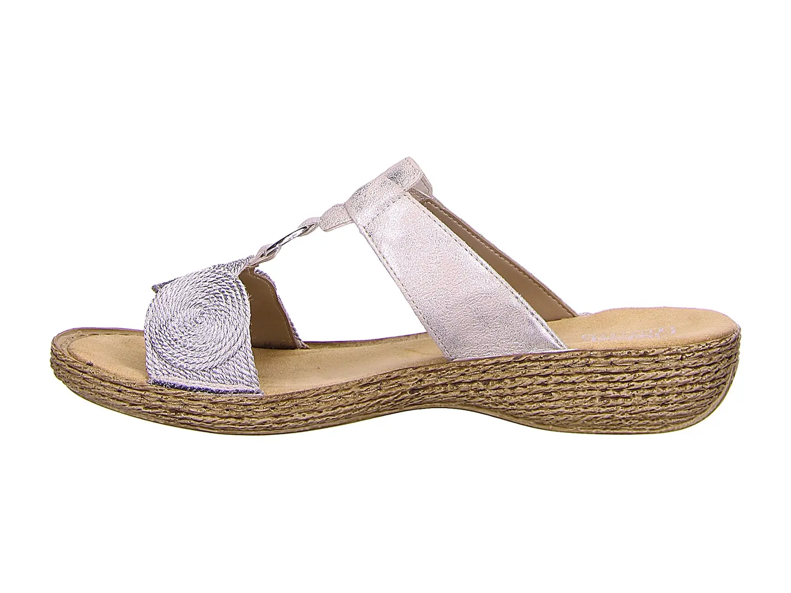 Rieker Pantoletten In Grau 6 Rieker Pantoletten In Grau – Bild 4