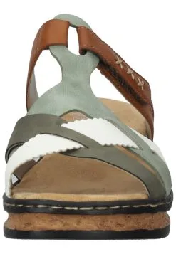 Rieker Pantoletten In Grün/Braun 12 Rieker Pantoletten In Grün/Braun -Rieker rieker pantoletten in grun braun 3