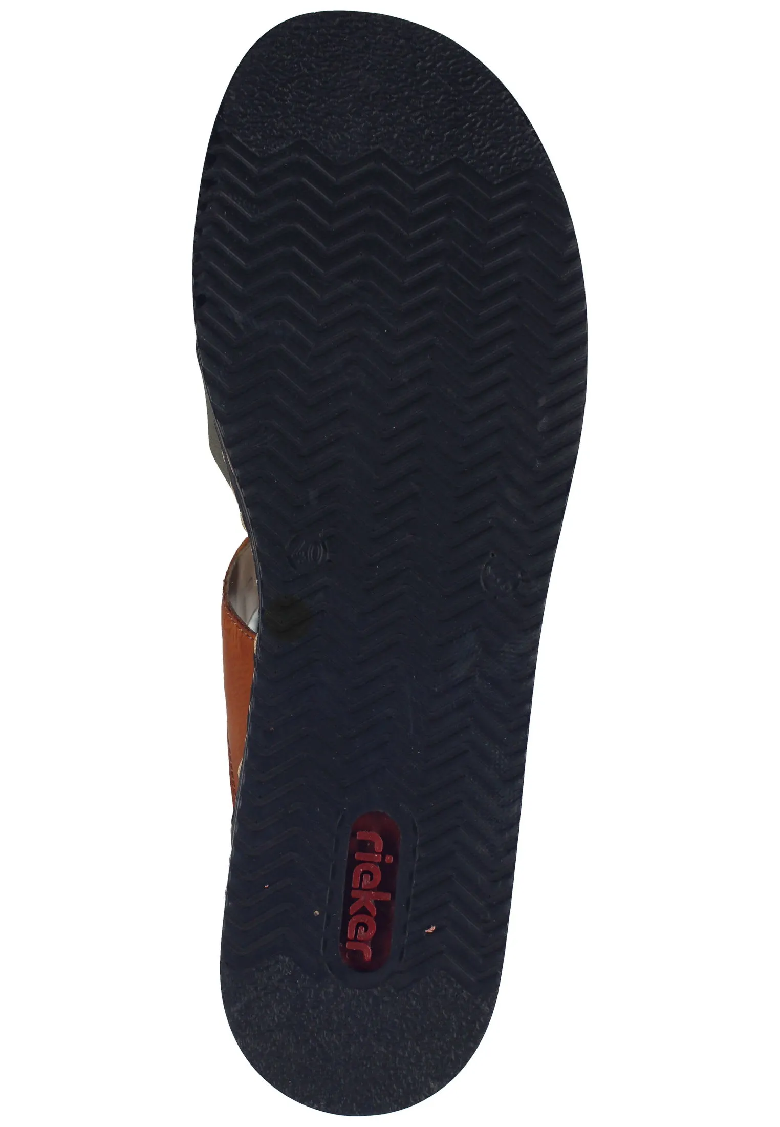 Rieker Pantoletten In Grün/Braun 9 Rieker Pantoletten In Grün/Braun – Bild 7