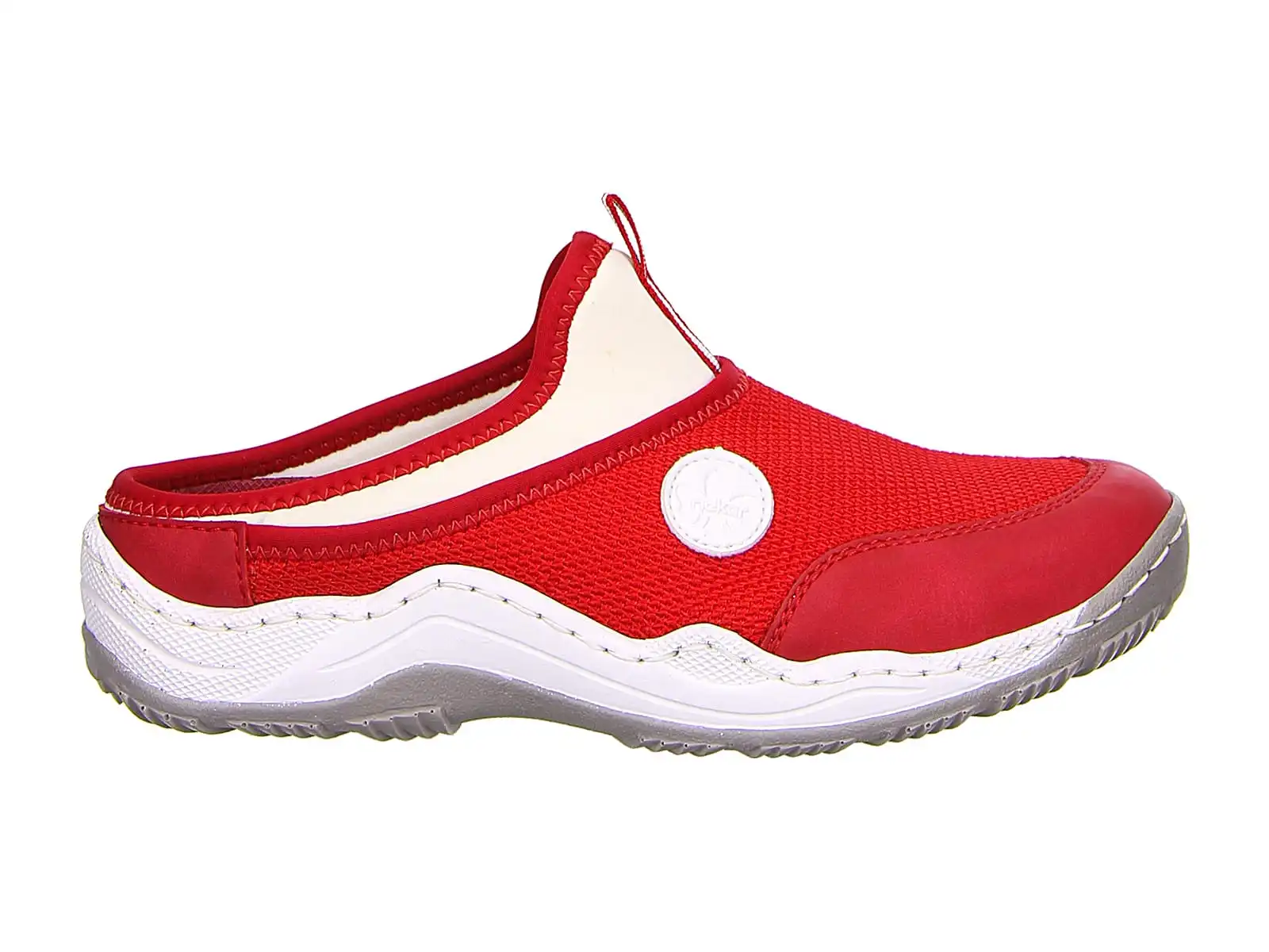 Rieker Pantoletten In Rot 5 Rieker Pantoletten In Rot – Bild 3