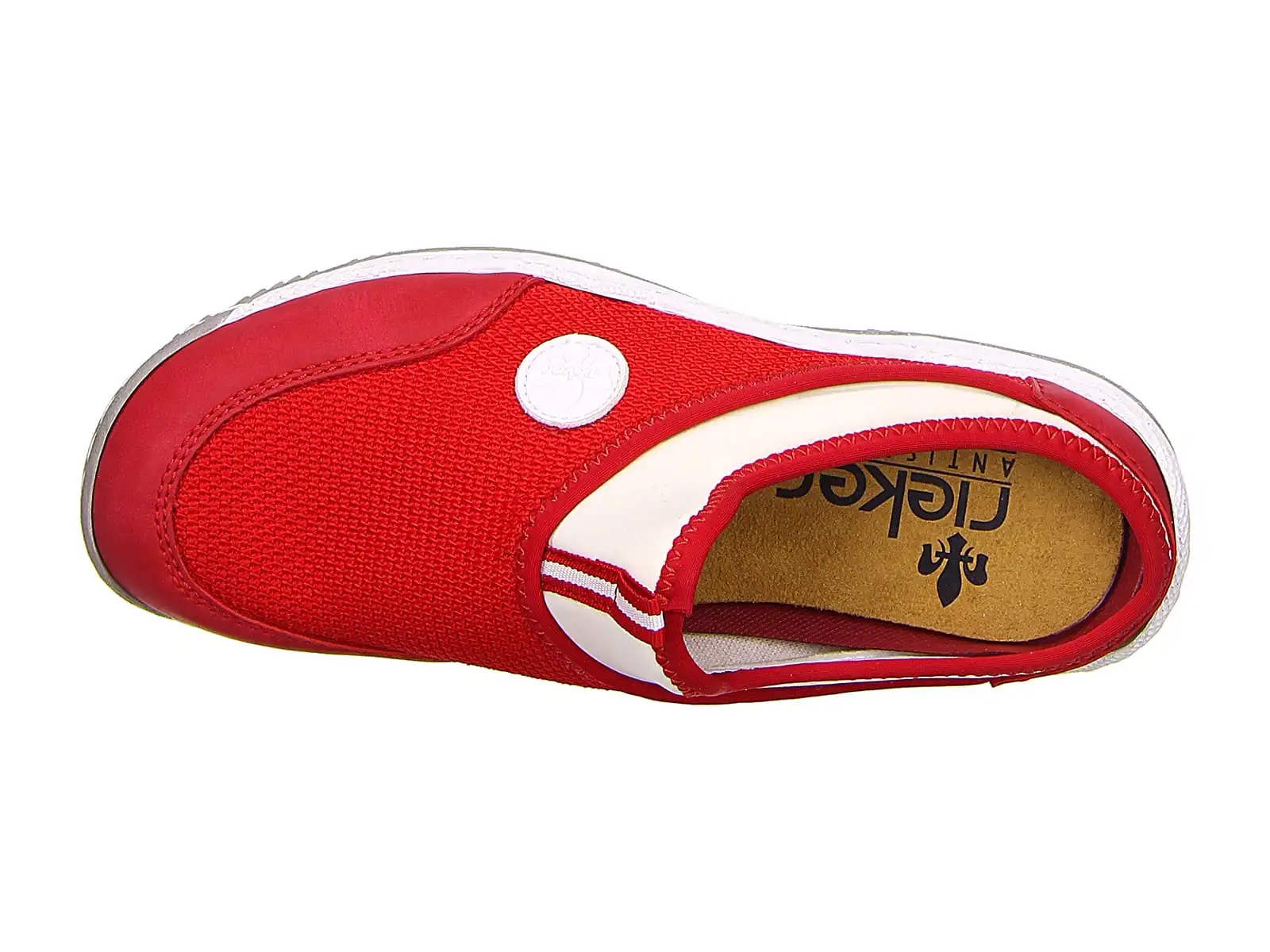 Rieker Pantoletten In Rot 7 Rieker Pantoletten In Rot – Bild 5