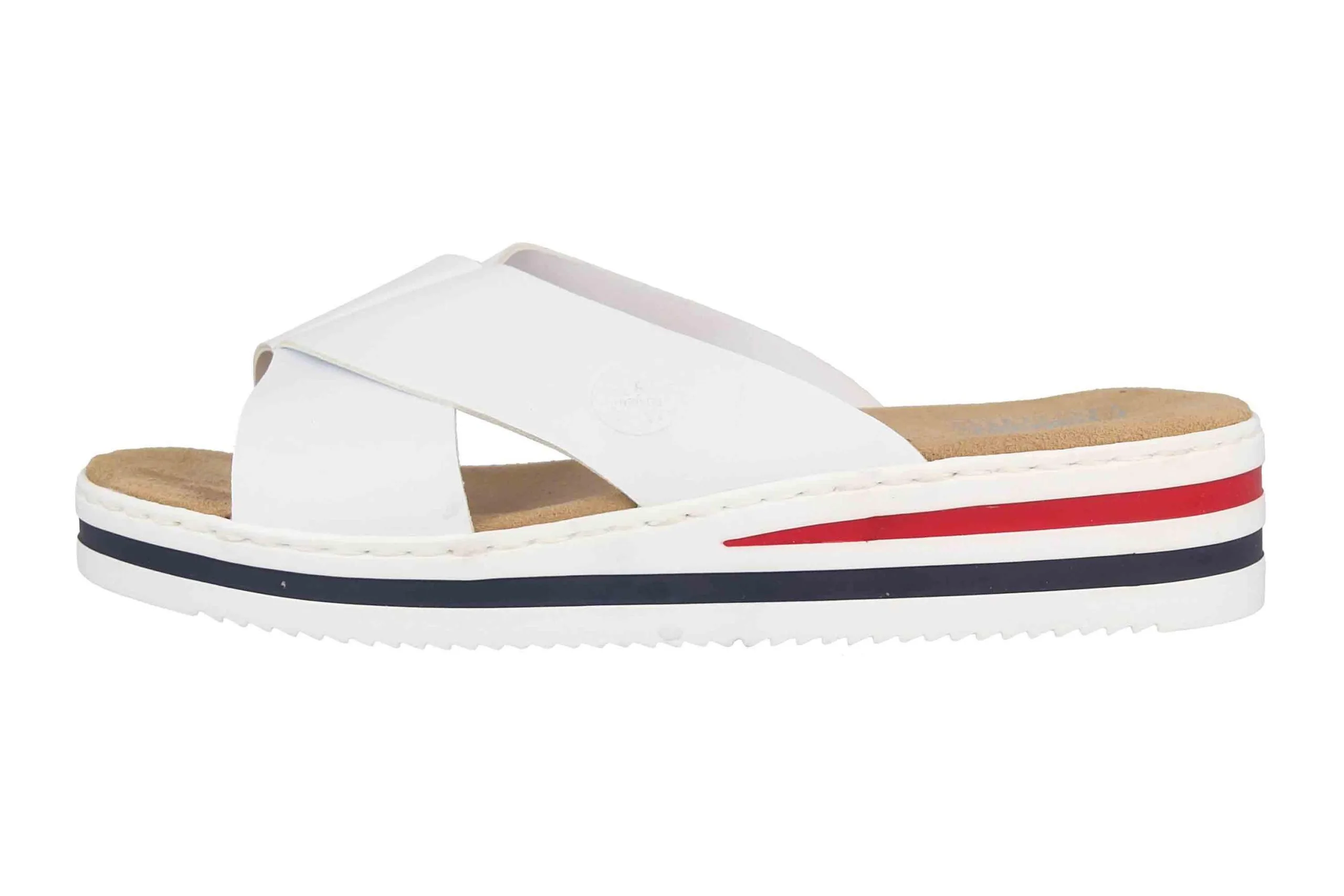 Rieker Pantoletten In Weiß 3 Rieker Pantoletten In Weiß