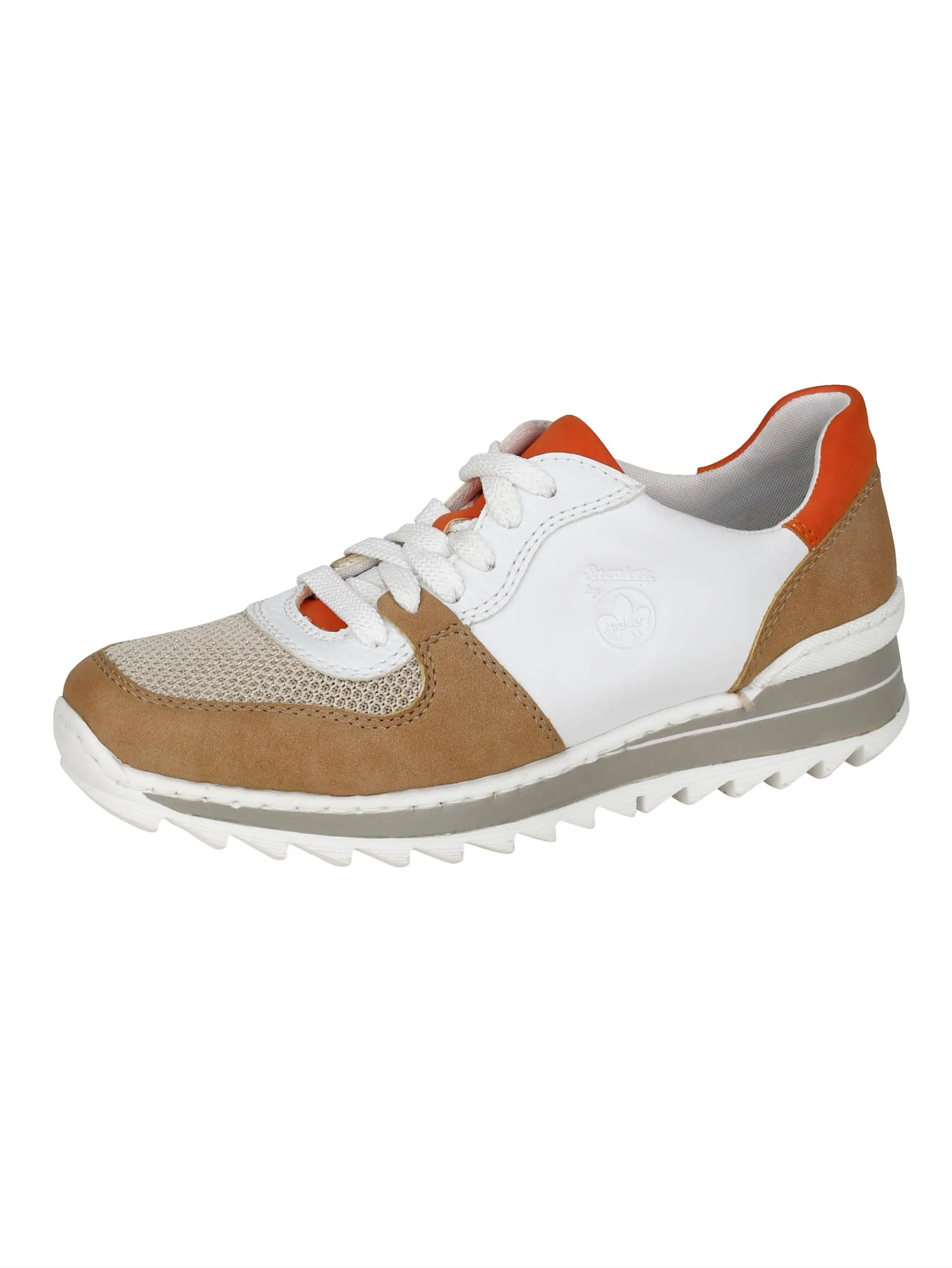 Rieker Plateausneaker In Beige, Weiß, Orange 3 Rieker Plateausneaker In Beige, Weiß, Orange