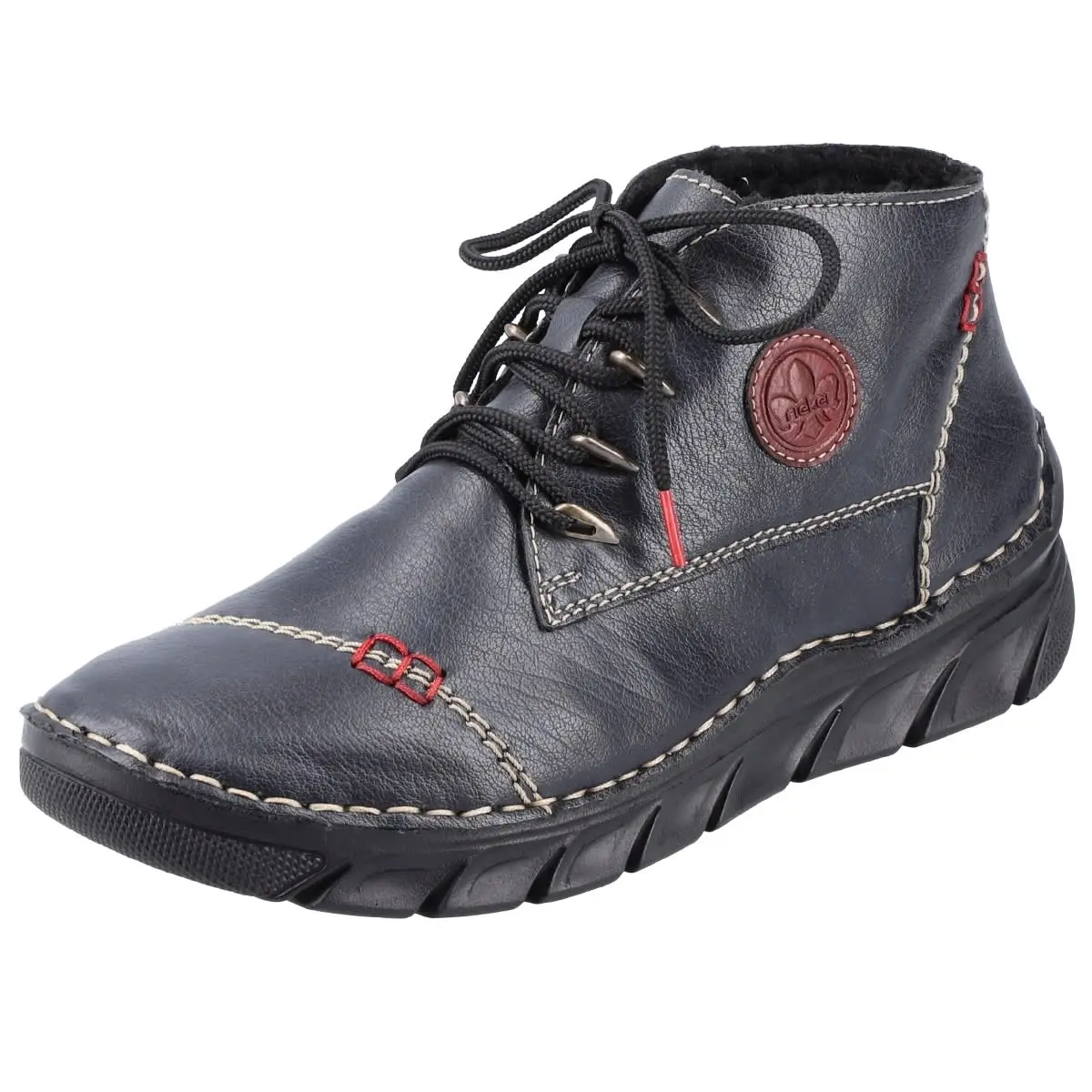 Rieker Schnürboots 55002 In Blau 6 Rieker Schnürboots 55002 In Blau – Bild 4