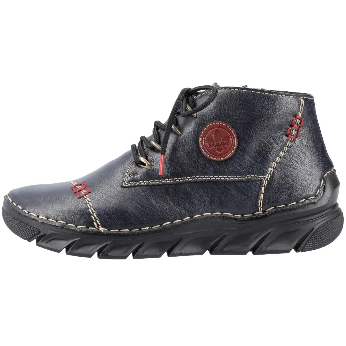 Rieker Schnürboots 55002 In Blau 3 Rieker Schnürboots 55002 In Blau