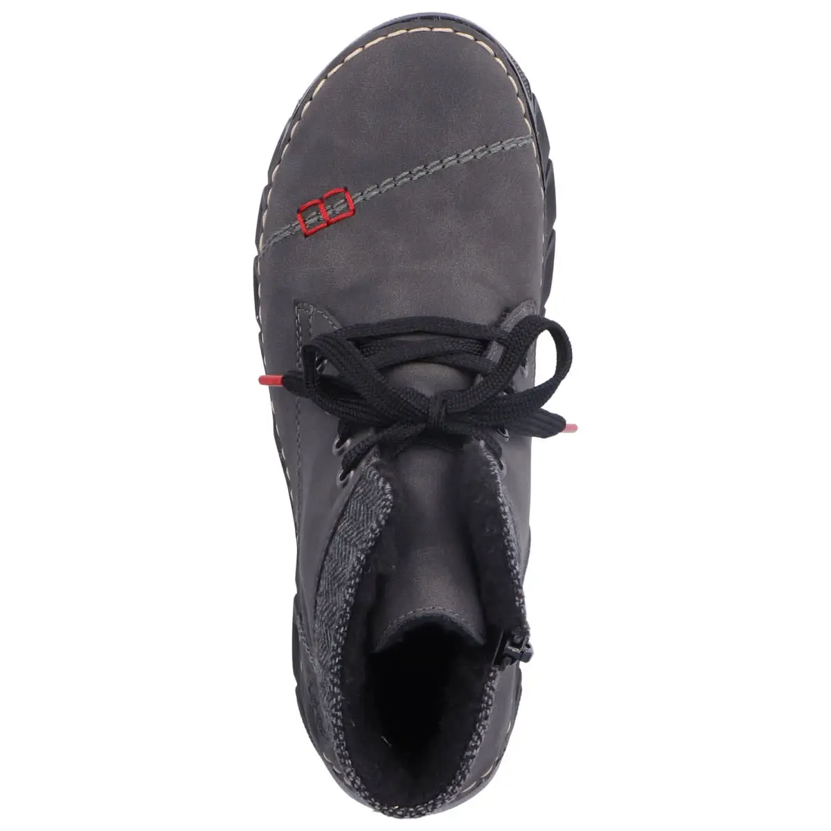 Rieker Schnürboots 55031 In Dunkelgrau 4 Rieker Schnürboots 55031 In Dunkelgrau – Bild 2