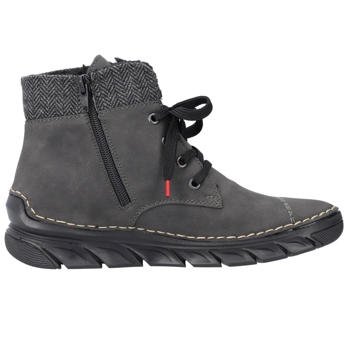 Rieker Schnürboots 55031 In Dunkelgrau 5 Rieker Schnürboots 55031 In Dunkelgrau – Bild 3